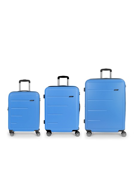 Set 3 Maletas C22-M-L Gabol Future Plus Celeste Set 3 Maletas C22-M-L Gabol Future Plus Celeste