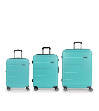 Set 3 Maletas C22-M-L Gabol Future Plus Turquesa