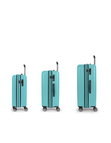 Set 3 Maletas C22-M-L Gabol Future Plus Turquesa