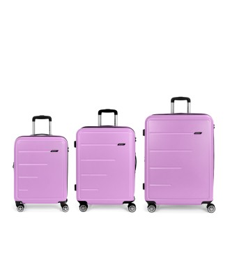 Set 3 Maletas C22-M-L Gabol Future Plus Rosa