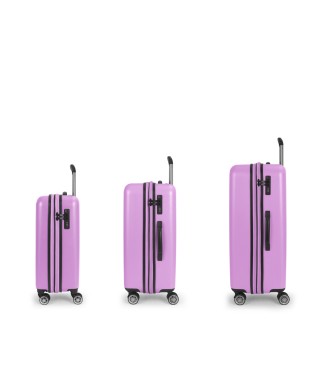 Set 3 Maletas C22-M-L Gabol Future Plus Rosa 2