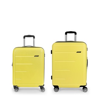 Set 2 Maletas C22-M Gabol Future Plus Amarillo