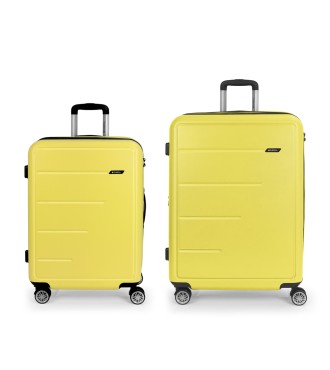Set 2 Maletas M-L Gabol Future Plus Amarillo