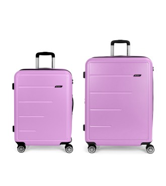 Set 2 Maletas M-L Gabol Future Plus Rosa