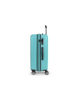 Maleta Trolley Mediana Gabol Future Plus Turquesa 2