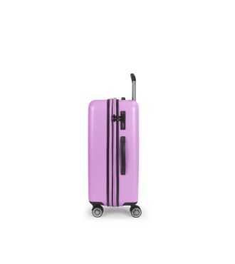 Maleta Trolley Mediana Gabol Future Plus Rosa 2