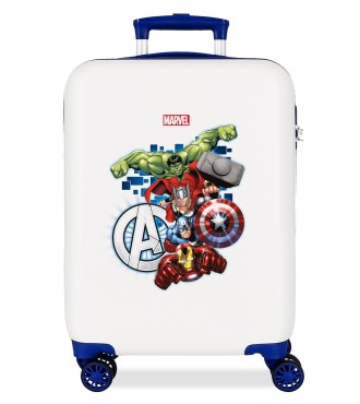 2471165 TROLLEY ABS 55CM. 4R. AVENGERS ATTACK BLANCO