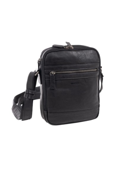 Bolso Bandolera Doble Juvenil Matties 40170-20 Negro Bolso Bandolera Doble Juvenil Matties 40170-20 Negro