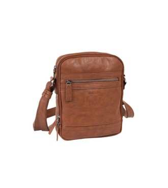 Bolso Bandolera Doble Juvenil Matties 40170-12 Cuero