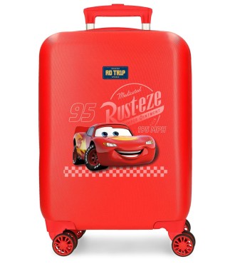 2021341 TROLLEY ABS 50CM. 4R. CARS TRIP ROJO