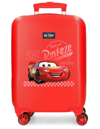 2021341 TROLLEY ABS 50CM. 4R. CARS TRIP ROJO