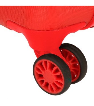 2021341 TROLLEY ABS 50CM. 4R. CARS TRIP ROJO 2