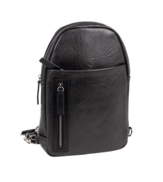 Mochila Bandolera Verota Matties 40180-20 Negro