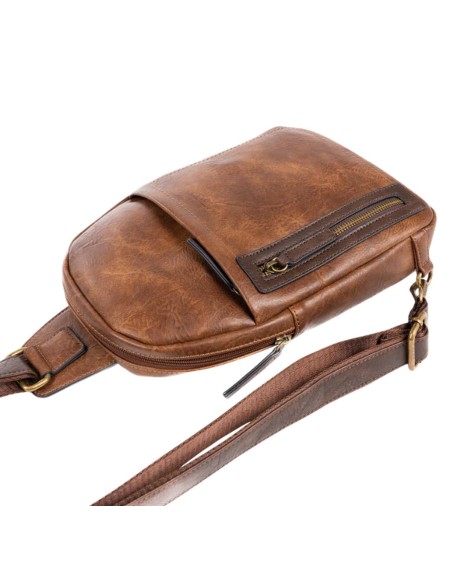 Mochila Bandolera Verota Matties 40180-12 Cuero Mochila Bandolera Verota Matties 40180-12 Cuero