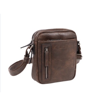 Bolso Bandolera Doble Verota Matties 40184-80 Marrón