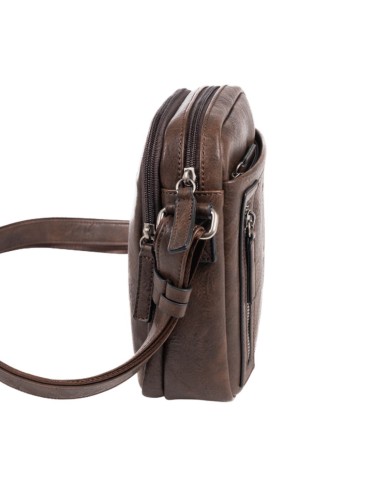 Bolso Bandolera Doble Verota Matties 40184-80 Marrón