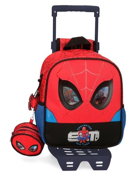 28320T1 MOCHILA ADAP. 25CM. C/CARRO. SPIDERMAN PROTECTOR