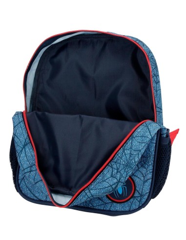 46121T1 MOCHILA ADAP. 28CM. C/CARRO. SPIDERMAN DENIM