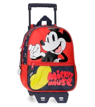 47321T1 MOCHILA ADAP. 28CM. C/CARRO. MICKEY MOUSE FASHION