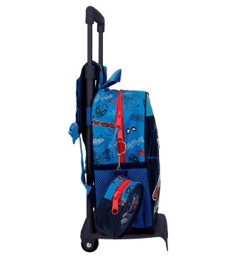 49120T1 MOCHILA ADAP. 25CM. C/CARRO. SPIDERMAN TOTALLY AWES 2