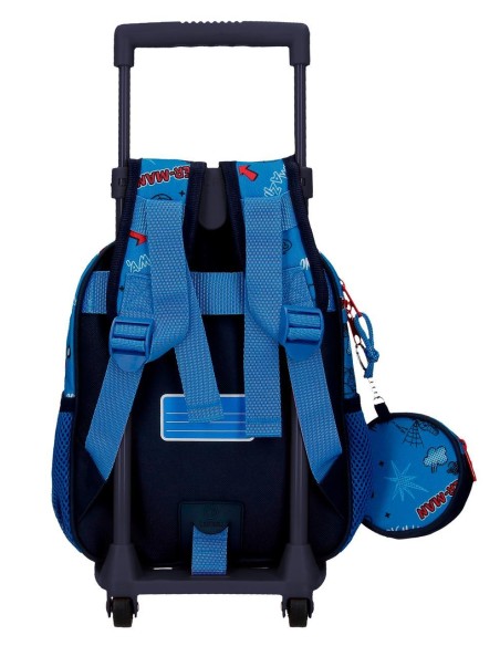 49120T1 MOCHILA ADAP. 25CM. C/CARRO. SPIDERMAN TOTALLY AWES
