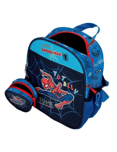 49120T1 MOCHILA ADAP. 25CM. C/CARRO. SPIDERMAN TOTALLY AWES