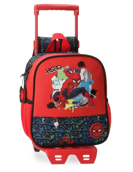 29321T1 MOCHILA ADAP. 25CM. C/CARRO. SPIDERMAN URBAN