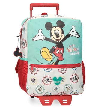 29723T1 MOCHILA ADAP. 32CM. C/CARRO. MICKEY BEST FRIENDS TOG