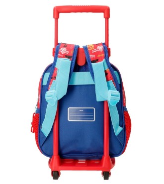 42420T1 MOCHILA ADAP. 25CM. C/CARRO. CARS LETS RACE 2