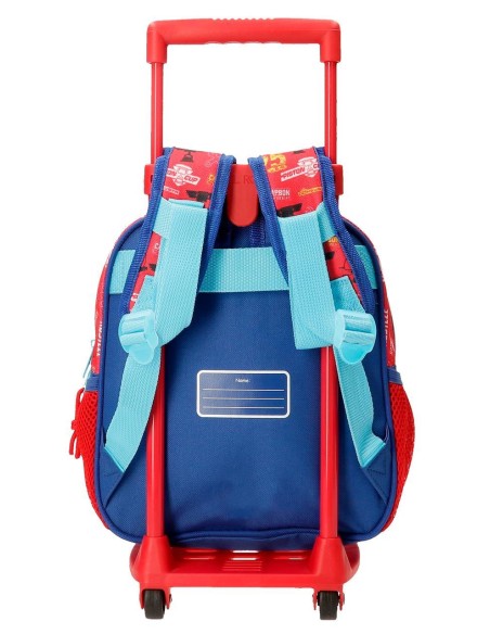 42420T1 MOCHILA ADAP. 25CM. C/CARRO. CARS LETS RACE