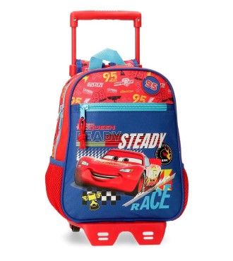 42421T1 MOCHILA ADAP. 28CM. C/CARRO. CARS LETS RACE
