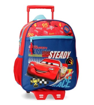 42422T1 MOCHILA ADAP. 33CM. C/CARRO. CARS LETS RACE