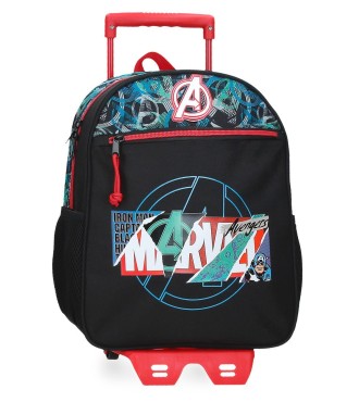 49722T1 MOCHILA ADAP. 33CM. C/CARRO. MARVEL SHIELD