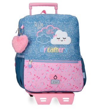 96923T1 MOCHILA ADAP. 32CM. C/CARRO. ENSO DREAMERS