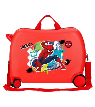 2939821 MALETA INF.ABS 4R.(2 MULTI.). SPIDERMAN URBAN ROJO 2