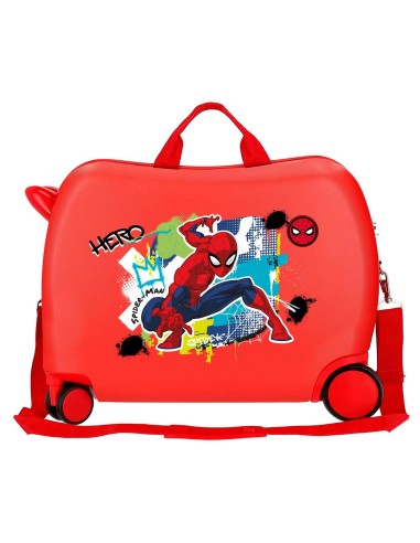 2939821 MALETA INF.ABS 4R.(2 MULTI.). SPIDERMAN URBAN ROJO