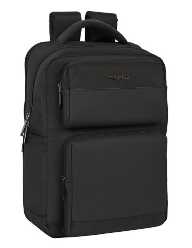 MOCHILA 2 BOLSILLOS PORTATIL 15,6''+USB SAFTA BUSINESS "BLACK" | Co...