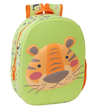 MOCHILA 3D SAFTA TIGER 3D