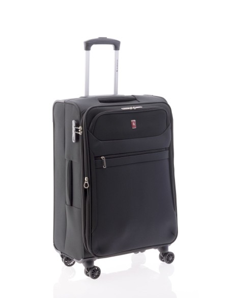 Maleta Mediana Gladiator 3D Negro Maletas viaje | Fraber