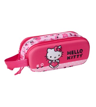 PORTATODO DOBLE 3D HELLO KITTY 3D