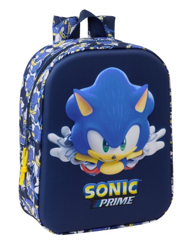 MOCHILA GUARDERIA 3D SONIC "CITY"