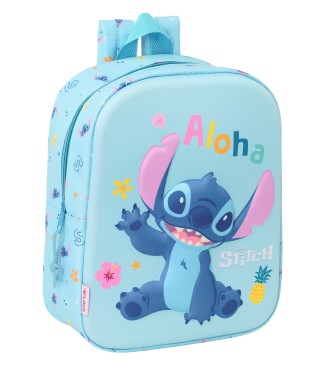 MOCHILA GUARDERIA 3D STITCH 3D