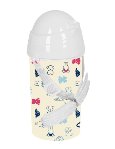 BOTELLA 500ml APERTURA AUTOM. CON PAJITA MIFFY "BUDDY"