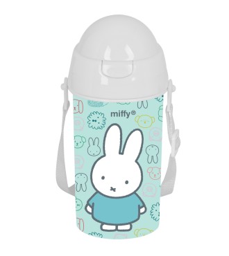 BOTELLA 500ml APERTURA AUTOM. CON PAJITA MIFFY "FRIENDS"