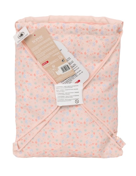 SACO PLANO JUNIOR REC Y REP.AGUA SOPHIE LA GIRAFE JOY