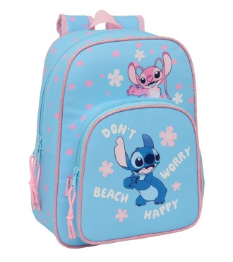 MOCHILA INFANTIL ADAPT.CARRO STITCH "HAPPY"