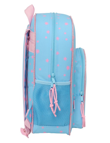 MOCHILA JUNIOR ADAPT.CARRO STITCH "HAPPY"