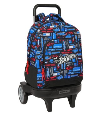 MOCHILA GDE. C/RUEDAS COMPACT EVOL. EXT. HOT WHEELS