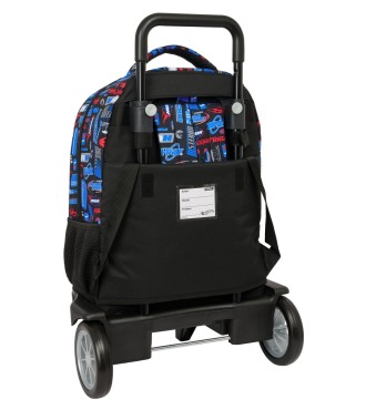MOCHILA GDE. C/RUEDAS COMPACT EVOL. EXT. HOT WHEELS 2