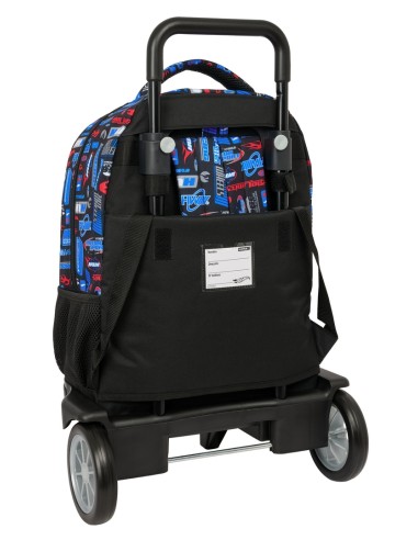 MOCHILA GDE. C/RUEDAS COMPACT EVOL. EXT. HOT WHEELS